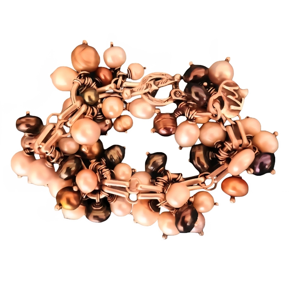 MILOR CHA -CHA Pearl Cluster Bracelet
